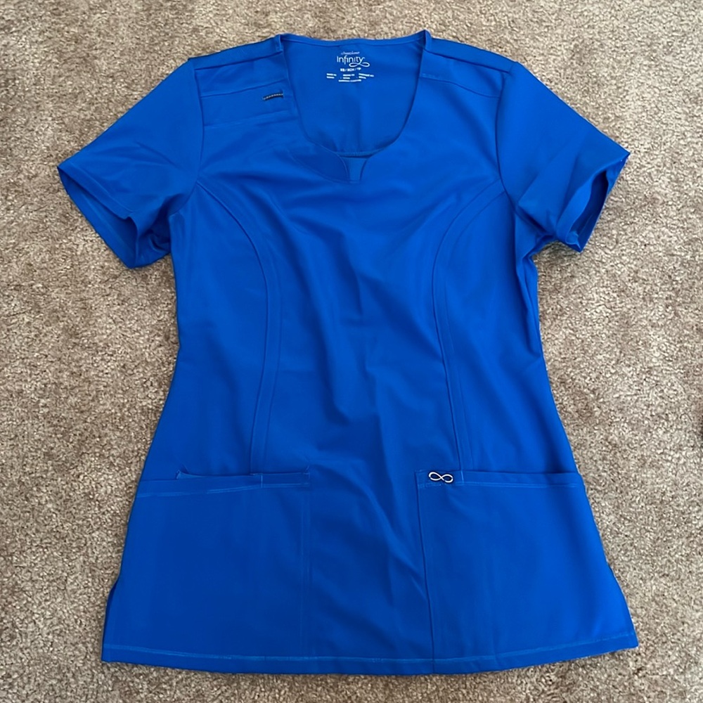 Cherokee Infinity Scrub Shirt - XS - Royal Blue